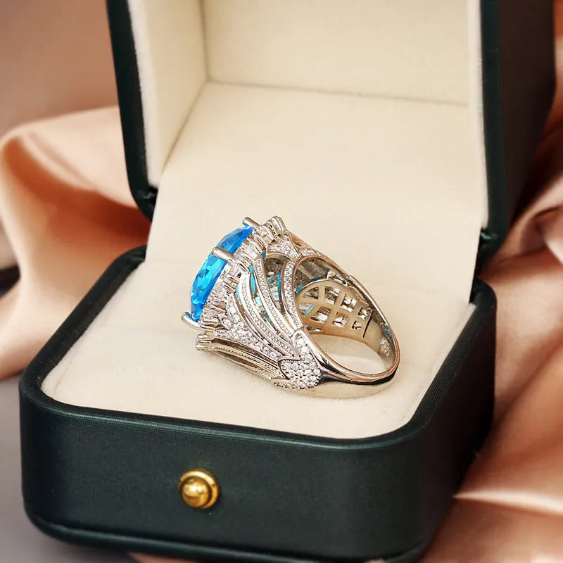 Italian Court retro hollow ring in brass white steel finish women's size No.7