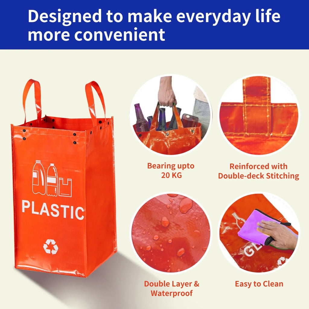 40 litre plastic dustbin in blue colour with dimensions 30x50x30cm and clean bag styling