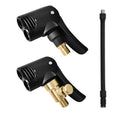 Vehicle air conversion inflatable chuck two-in-one nozzle with two connectors and 16cm clarinet