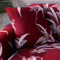 Super stretchable geometric abstract pattern sofa slipcover on three-seater sofa 190-230cm