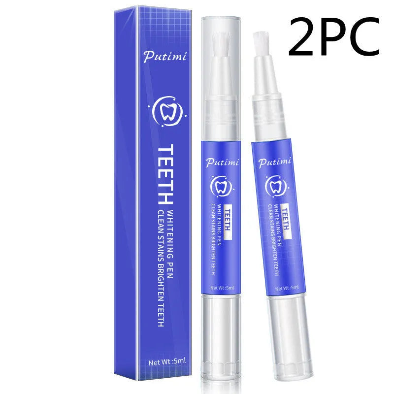 Teeth whitening pen with nano gel for removing tea and coffee stains, 5ml, 12.5cm length, unisex oral care product