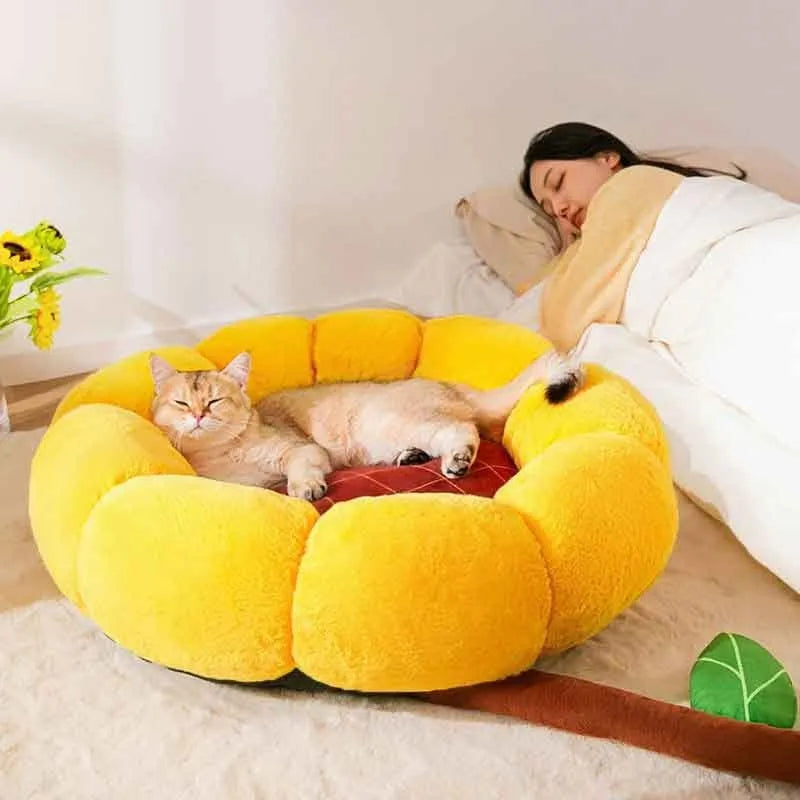 Grey chinchilla cat nest mat made from PV velvet and crystal soft fabric with cushion