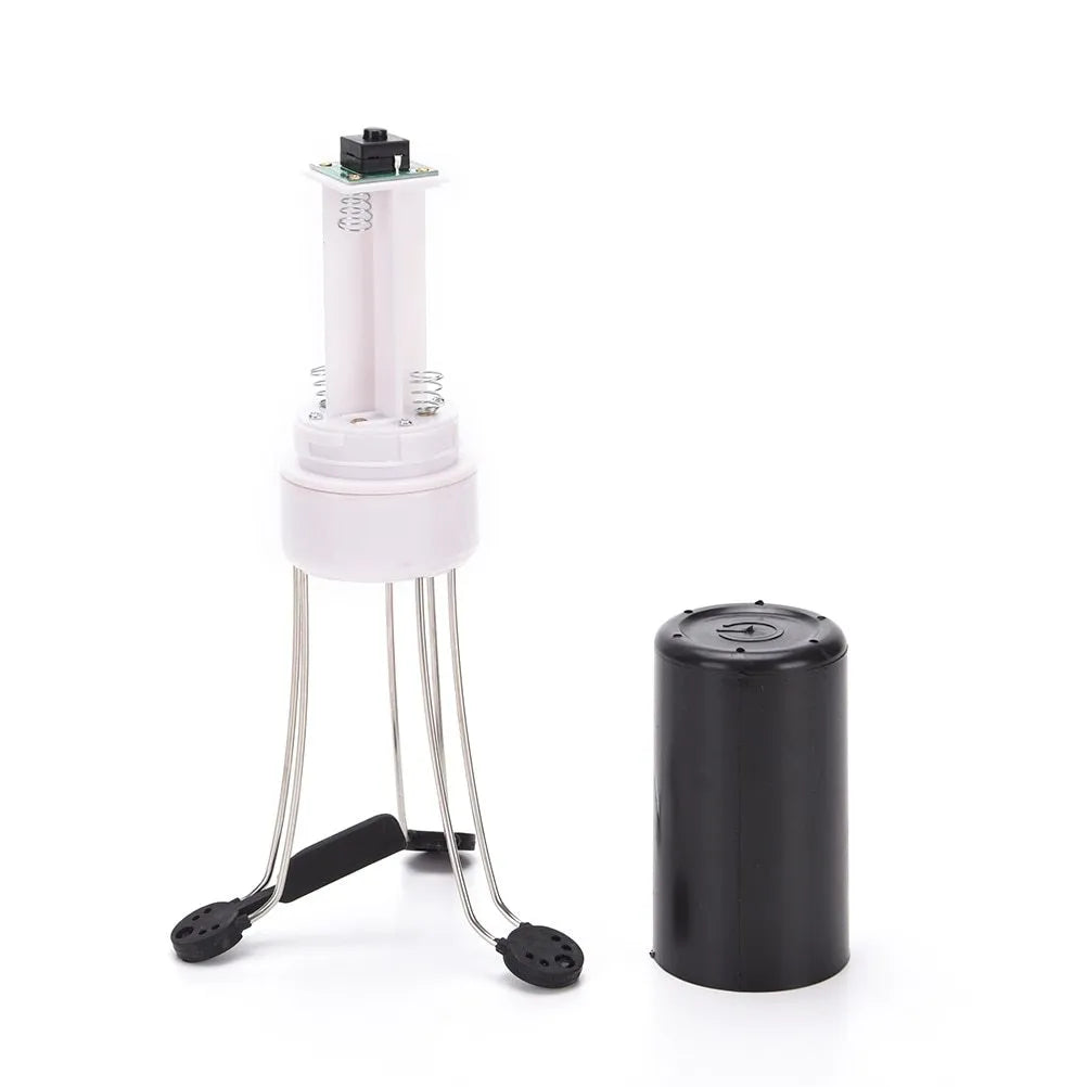 Wireless automatic stirrer in black with three speed settings on a white background