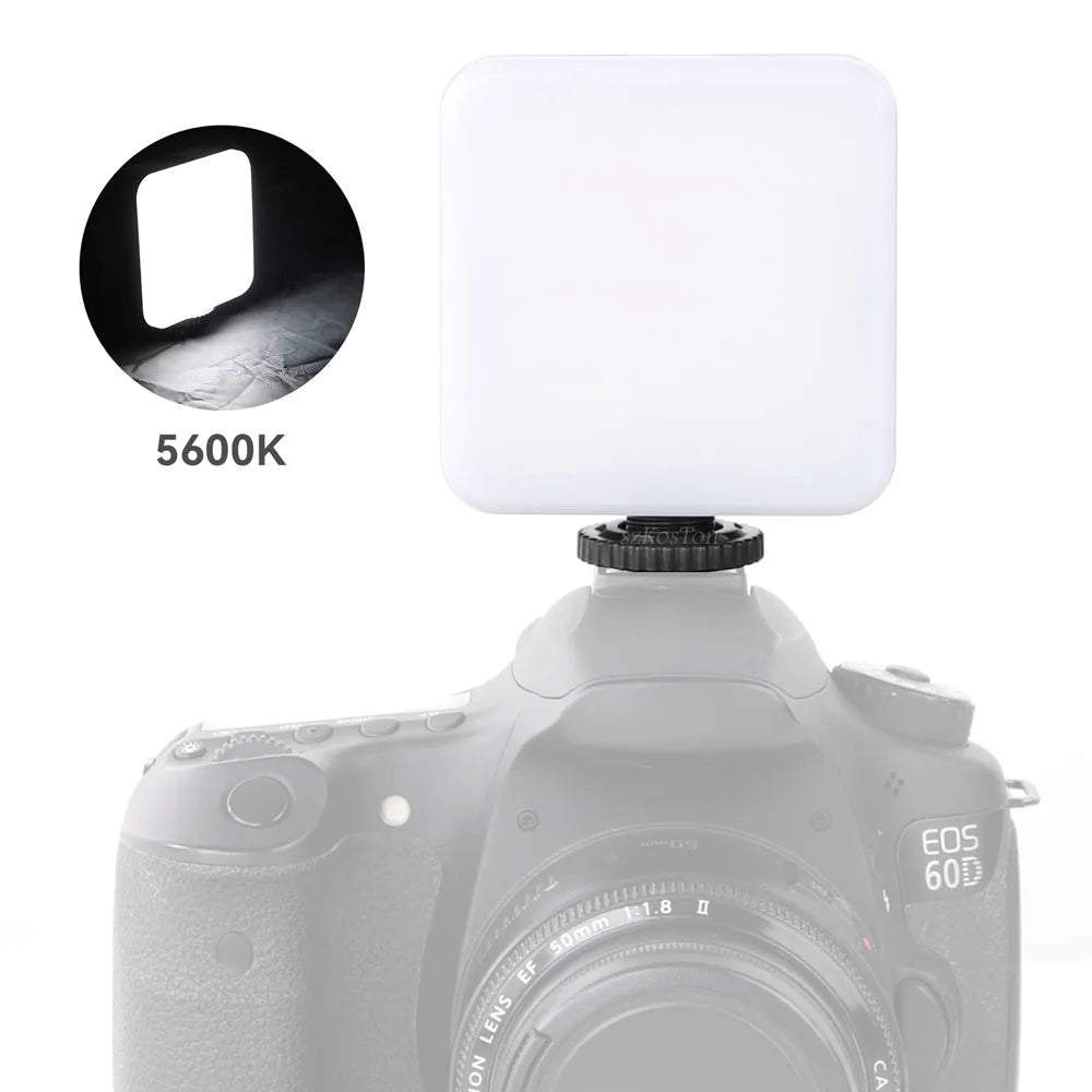 Universal top flash LED mini square outdoor pocket light tripod with rotatable head