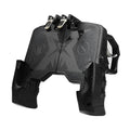 Black wired mobile phone game controller with physical buttons for gaming
