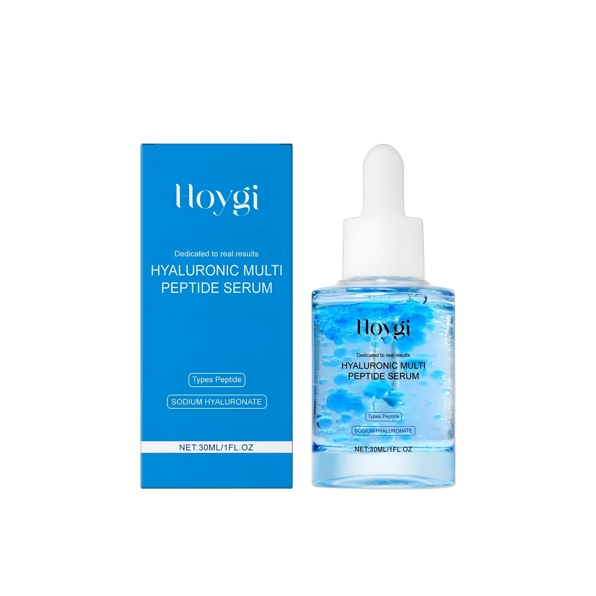 Hyaluronic Multi Peptide Serum 30ml bottle with hydrating and peptide formula
