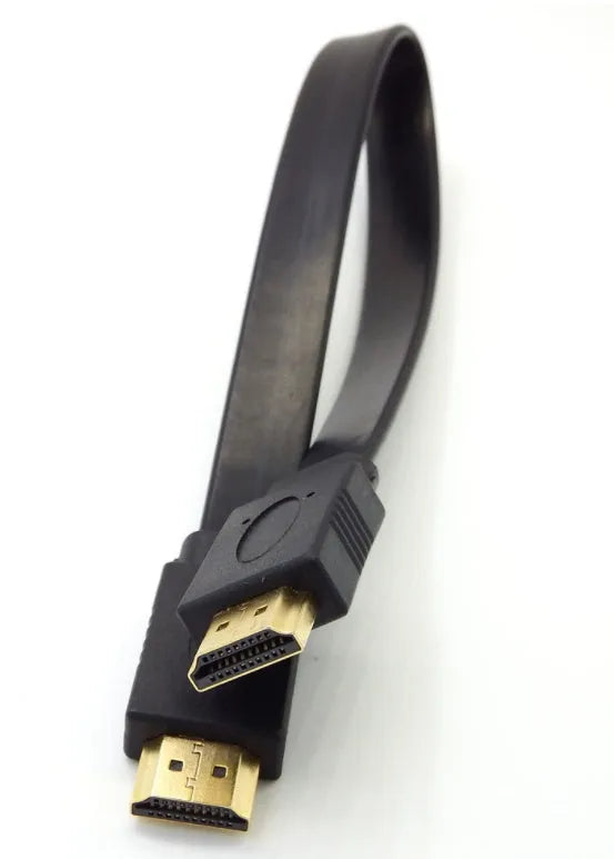 Flat HDMI cable with 1080P support and 1.4 version compatibility in multiple length options