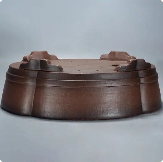 Classical purple clay bonsai flower pot measuring 50x39x16cm