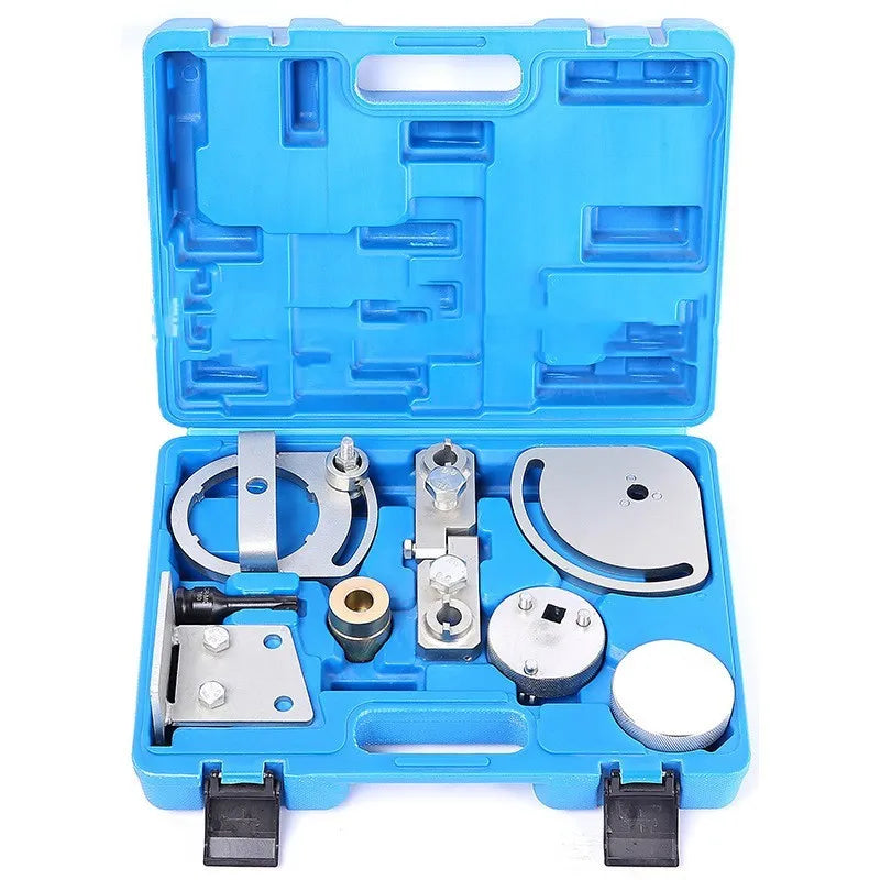 Volvo engine timing special tool kit, 8-piece carbon steel set for cylinder head alignment