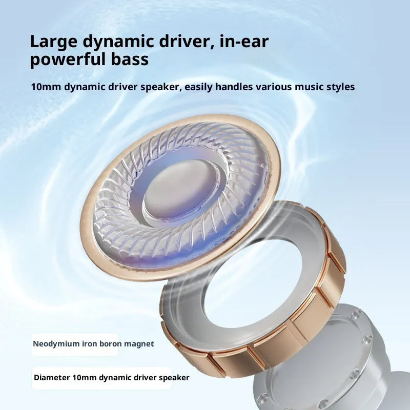 Noise-reduction Bluetooth headset in Moon Shadow Gray with in-ear sports style and TPU build