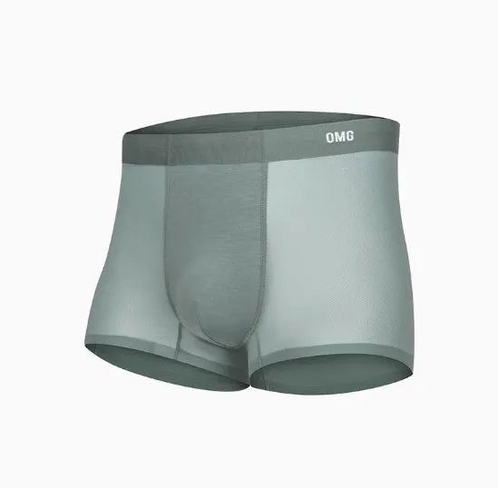 Men's lightweight seamless fitness shorts in black, shown flat, highlighting the antibacterial crotch panel and lack of seams.