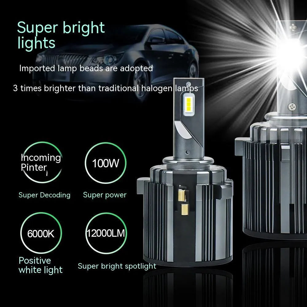 VW Golf 7 LED low beam headlight bulb with aviation aluminium housing