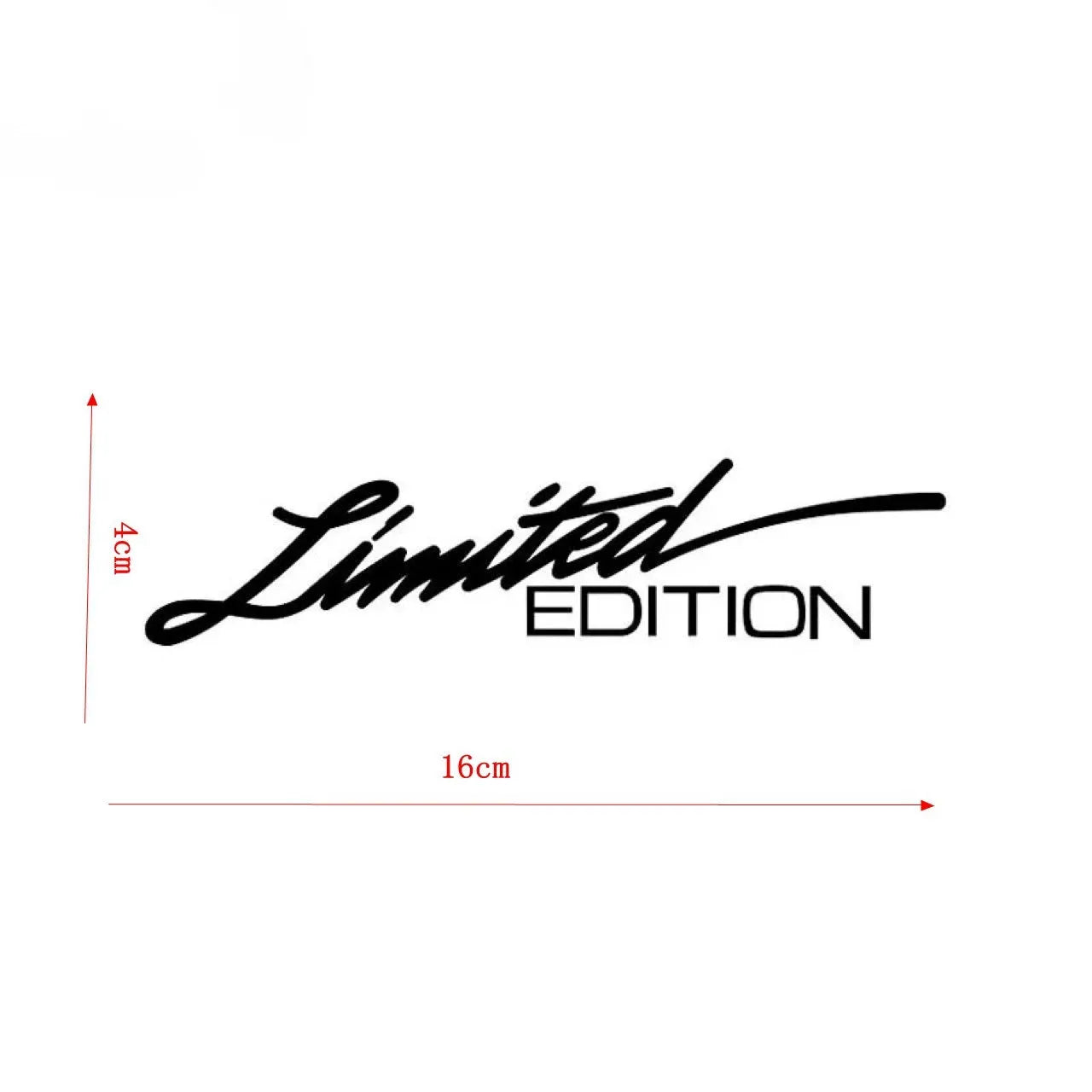 Black laser reflective PET car sticker with text design for vehicle window or body.