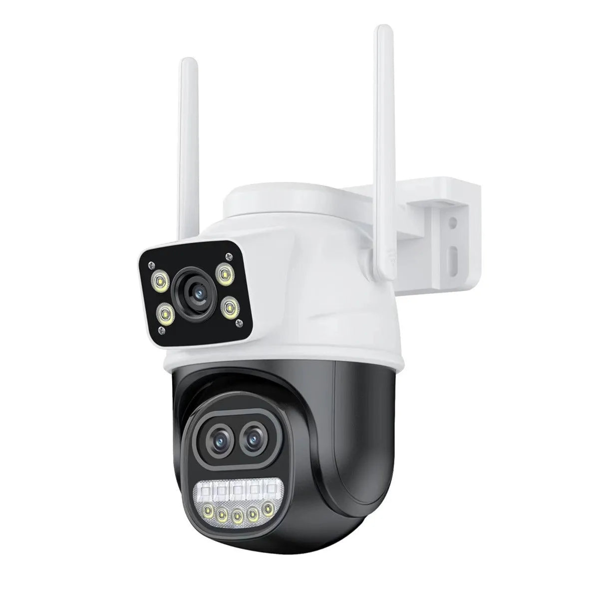QX127 black binocular wireless home surveillance camera with 5x zoom and dual light night vision