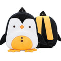 Children's plush animal backpack measuring 26x24x10cm with zipper closure