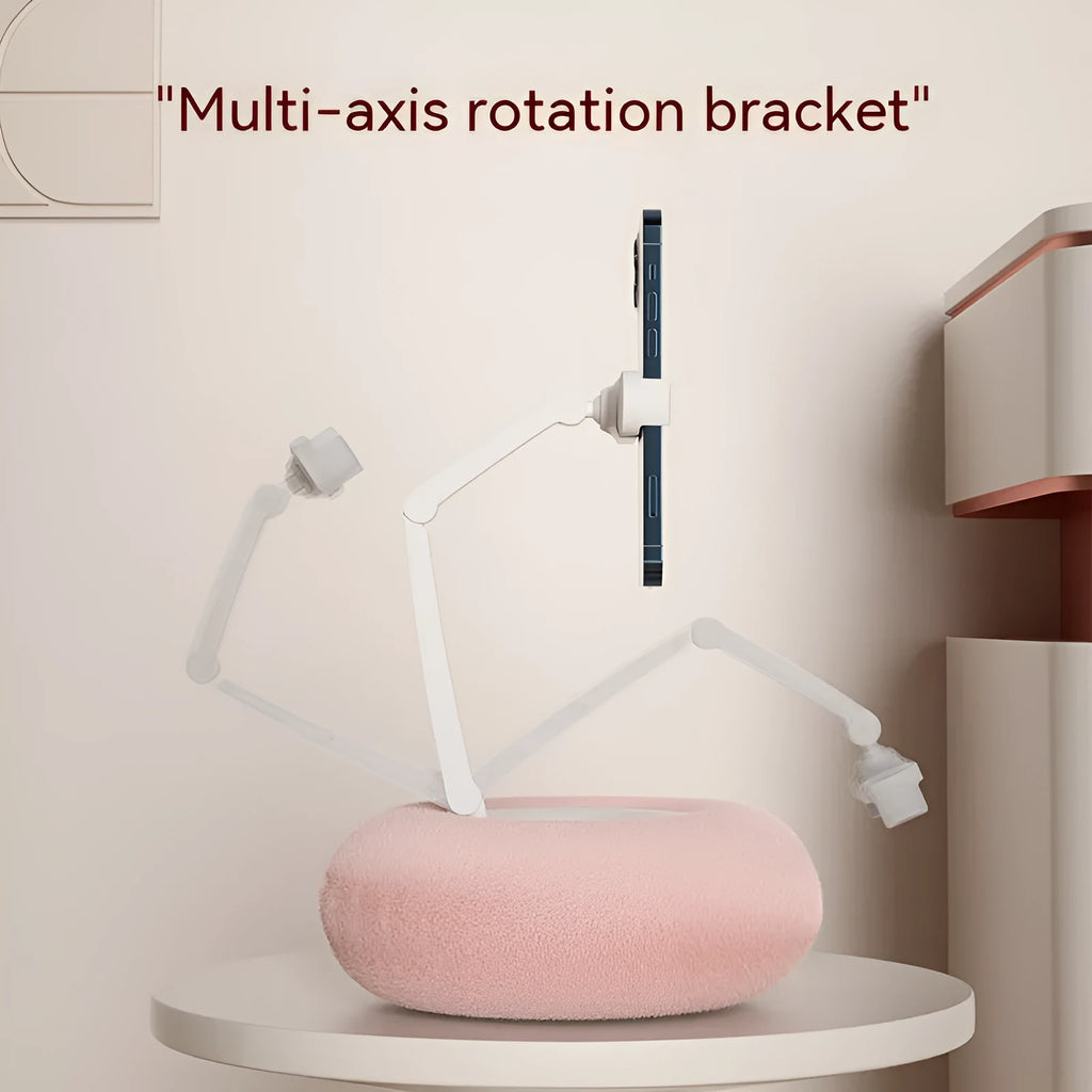 ABS mobile phone tablet rotating bracket with 4.5-13 inch clamp and 230mm extendable pull rod