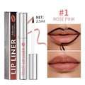 Matte finish pointed toe tear and pull lip liner in shade Rose Pink with durable easy colour formula