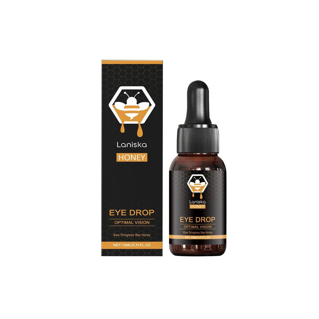 Honey eye drops 15ml bottle with honey and sodium hyaluronate for eye fatigue relief