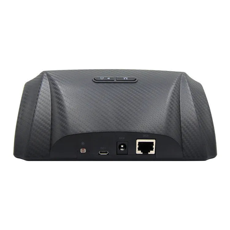 GPS GO 2 car HUD with colour LCD display showing speed and compass, carbon fibre design on dashboard