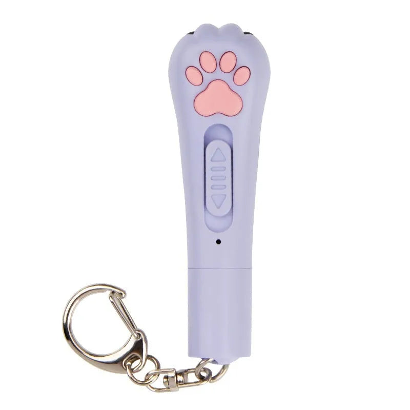 Infrared cat teasing stick with multiple laser patterns and moon-light function in four colour options