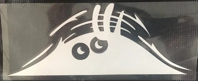 Four self-adhesive body sticker designs: colourful smiley, black smiley, white smiley, and black angry face.