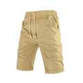 Men's summer sports shorts in black with drawstring waist and zipper pocket