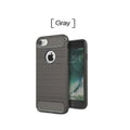 TPU shock proof phone case back cover for iPhone in solid colour, compatible with iPhone 5 to XS Max