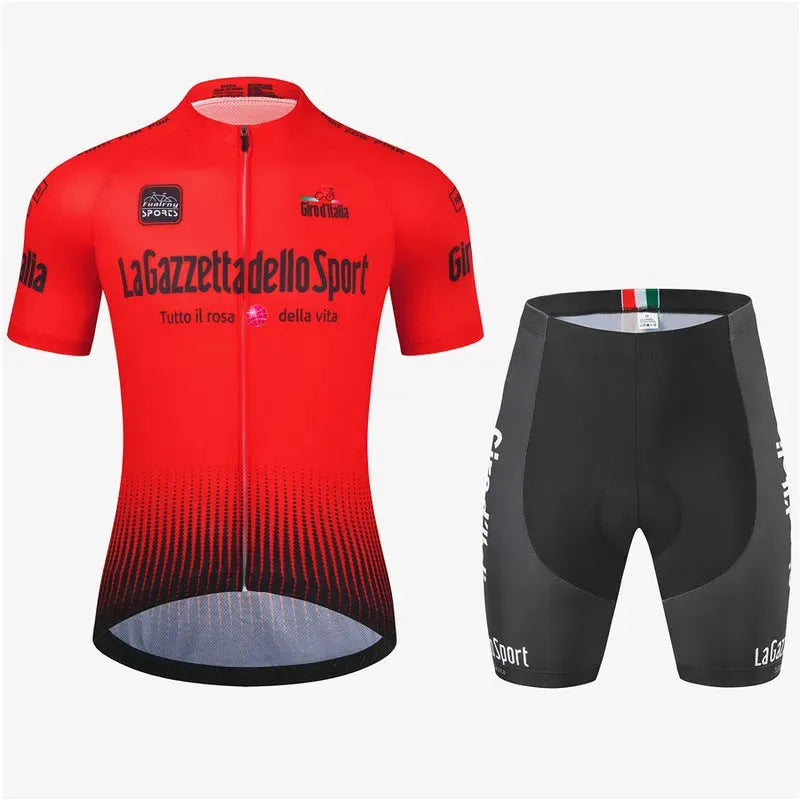 Cycling clothing short sleeve suit in pattern design with quick-dry polyester fabric