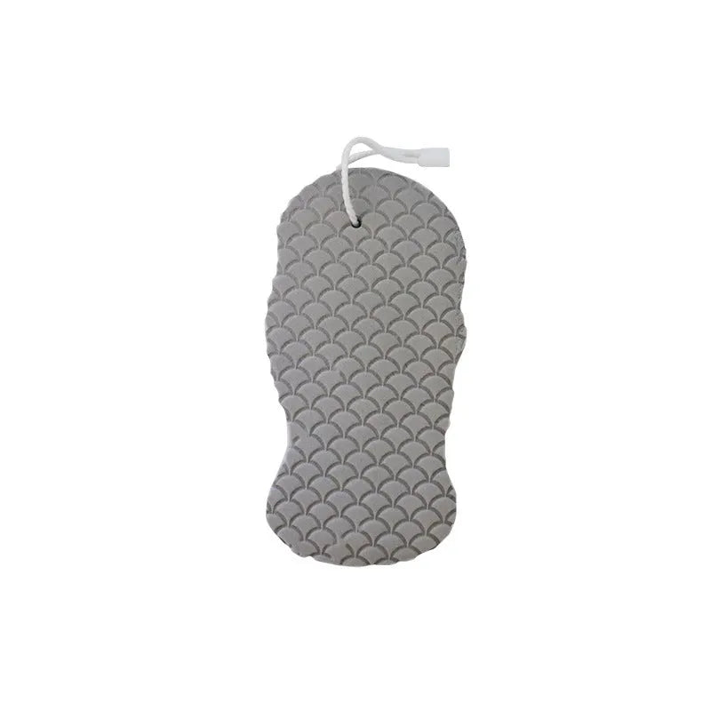 White 3D fish scale pattern bath sponge ball for gentle body exfoliation in the shower