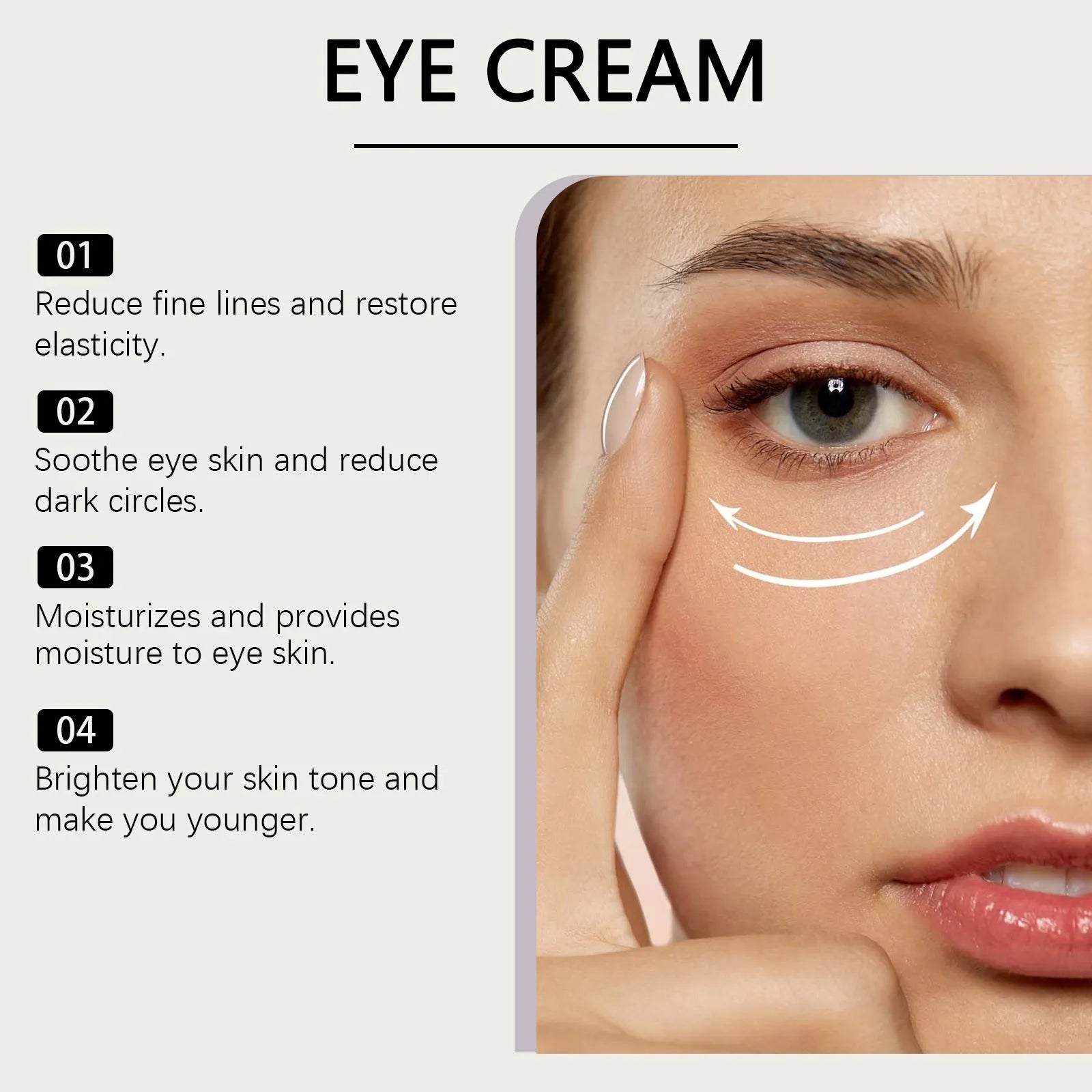 Collagen eye cream 20g with hyaluronic acid for firming and hydration