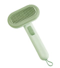 Large pet hair removal comb with stainless steel blades in light grey colour