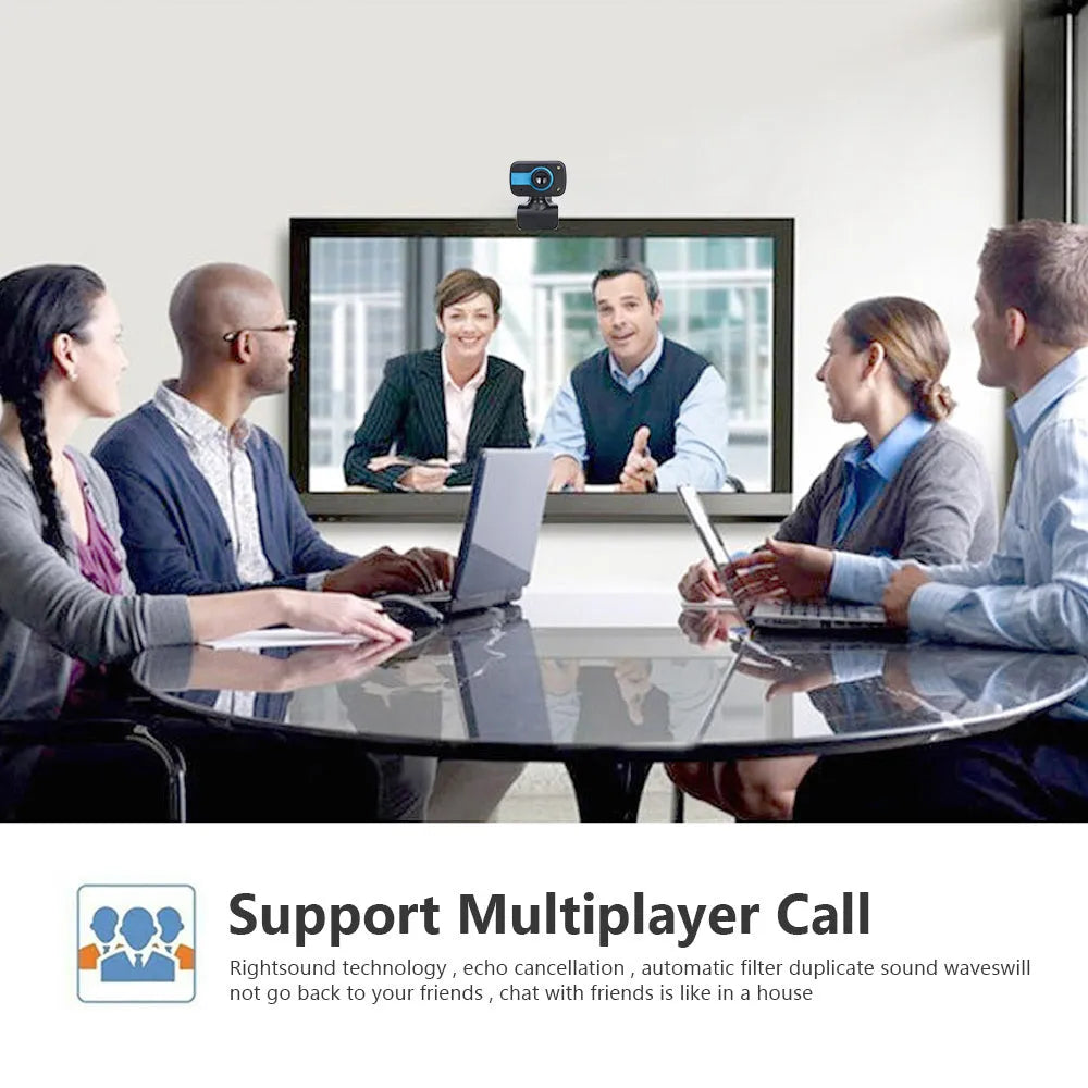 Mini driverless video camera with 12-megapixel CMOS sensor, 360-degree rotation, manual focus, built-in microphone, and 1.45-metre cable