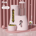 Hamster automatic drinking water feeder in white, gravity-fed kettle design for small pet cage
