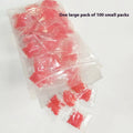 Bagged rubber bands for fishing bait fastening red worm earthworm 100 packets