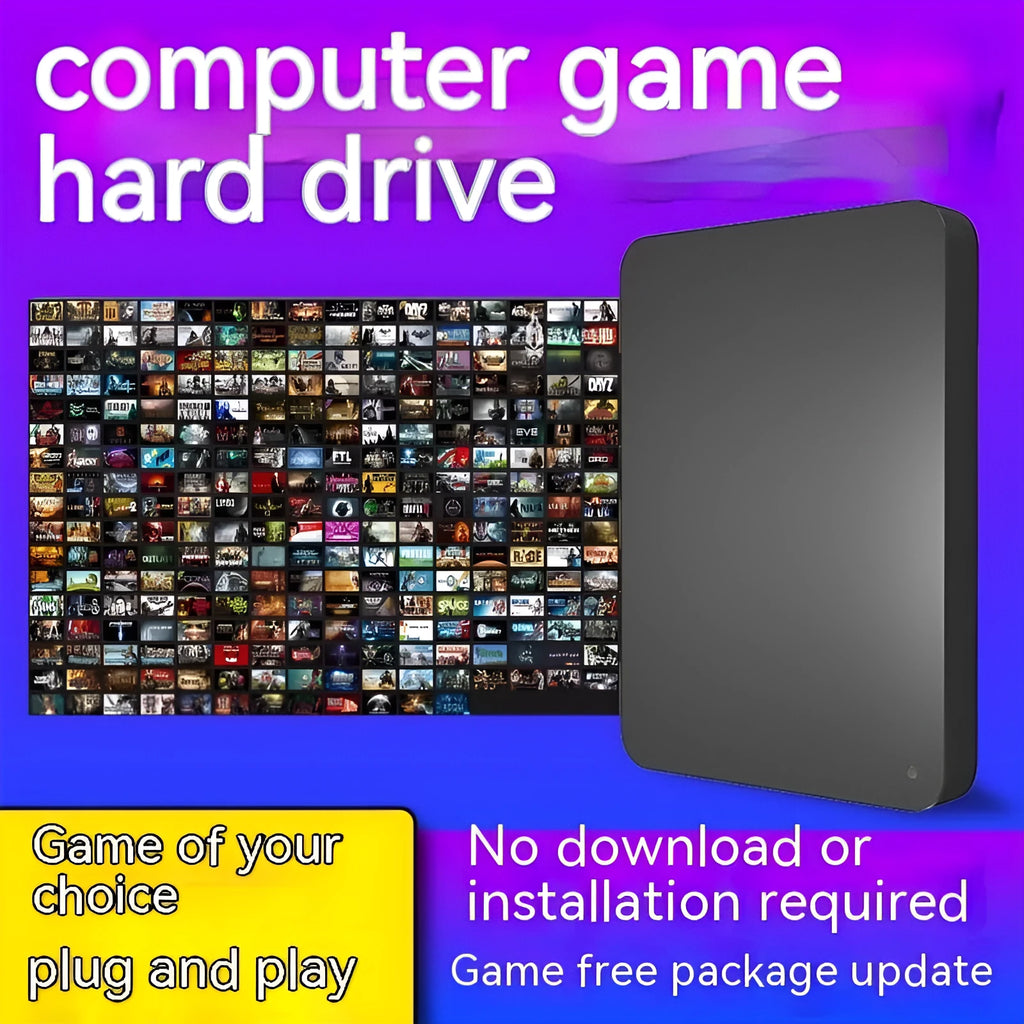 Nobb 500GB black portable external hard drive with USB 3.0 interface for computer gaming storage