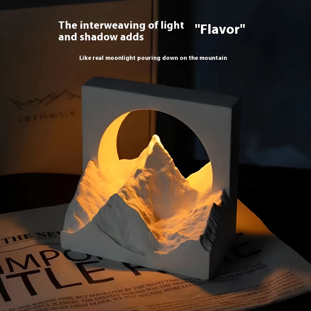 Creative aromatherapy expanded stone night light in Rizhao Jinshan L-shaped design with gypsum material and modern simplicity style