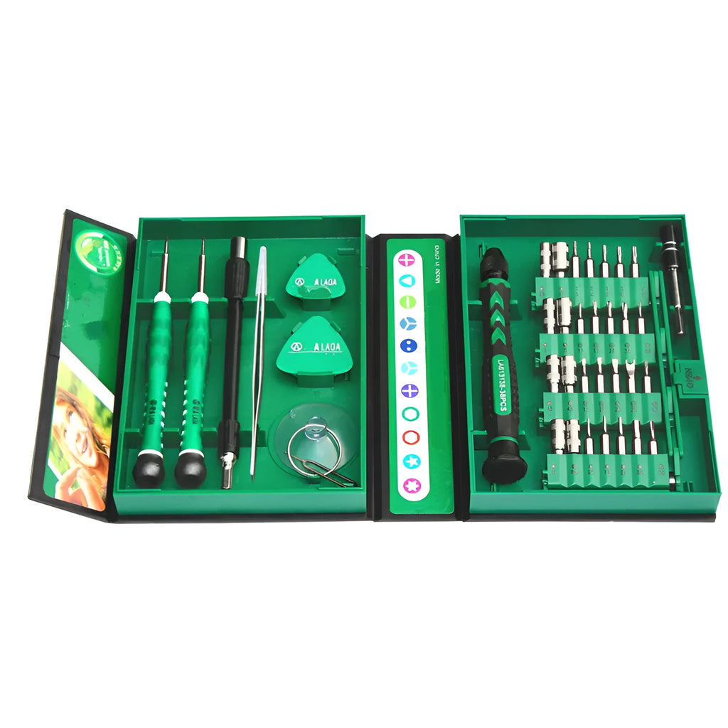 38-in-1 folding screwdriver set for mobile phone repair and DIY tool kit