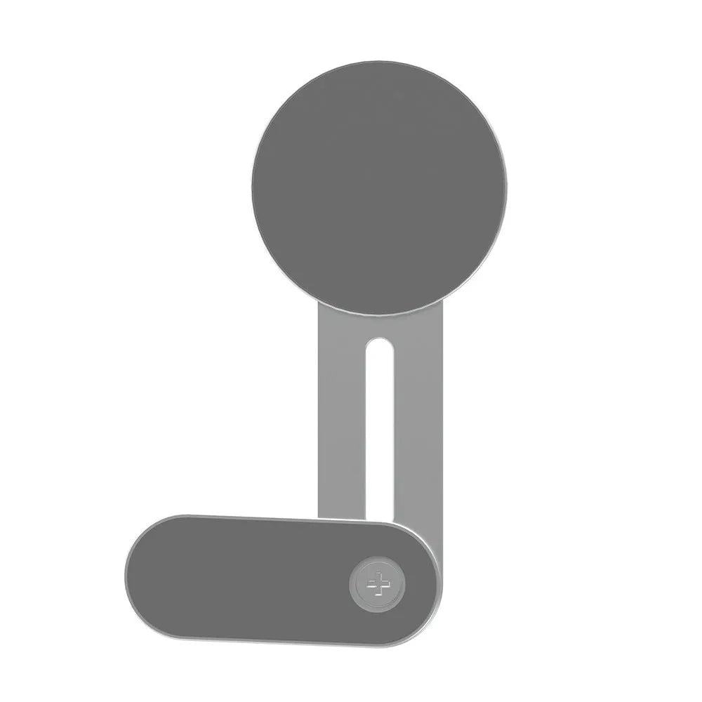 Silver aluminium alloy magnetic desktop phone bracket model ZM306 for general phone use