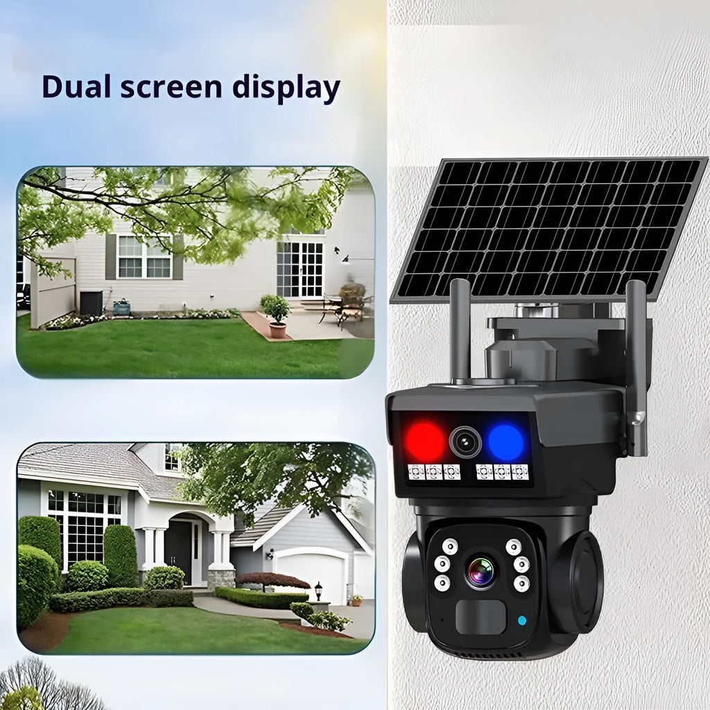 QD5S 4G solar outdoor home security camera with full colour video and 325° rotation