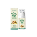 Ginger Wormwood Roller Massage Liquid 120ml bottle with roller applicator, featuring ginger root oil and mugwort root