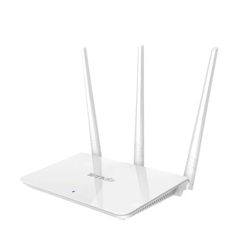 White wireless router with dual-band 2.4G and 5G support for broadband internet connectivity
