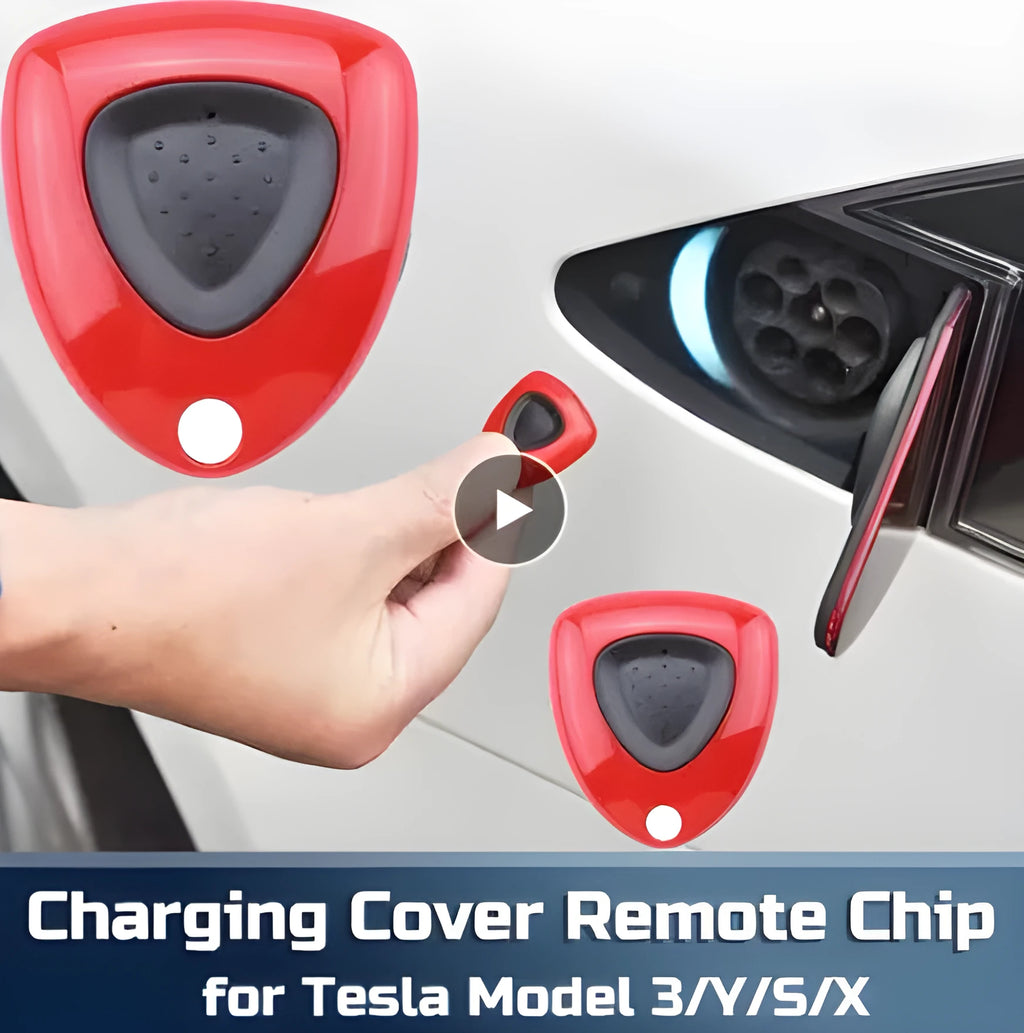 Compact 315MHz wireless remote control for Tesla auto door switch on a household car charging pile