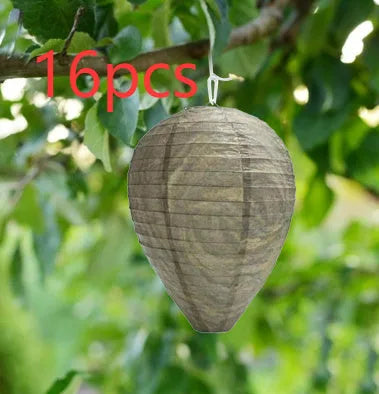Paper and wire beehive honeycomb lantern with 22cm by 28cm dimensions