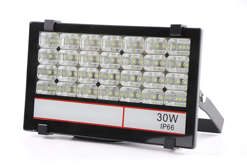 Angel Eyes black LED projection light with 30W white output and aluminium alloy housing for outdoor stadium and park use
