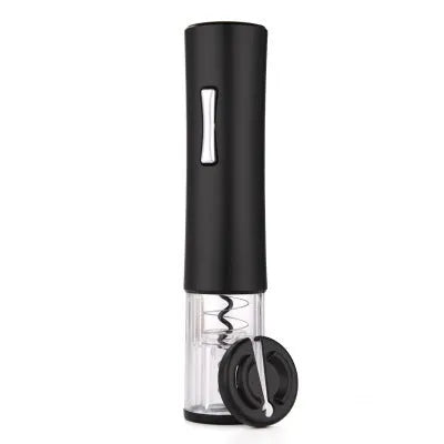 Automatic electric wine opener with foil cutter in black, red and white colour options.