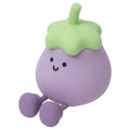 Cartoon eggplant small night lamp with soft yellow light, rechargeable 1200mAh battery, 100x138x130mm size