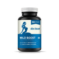 Dietary supplement bottle containing 60 capsules with probiotic blend, turmeric, moringa leaf, and black pepper extract