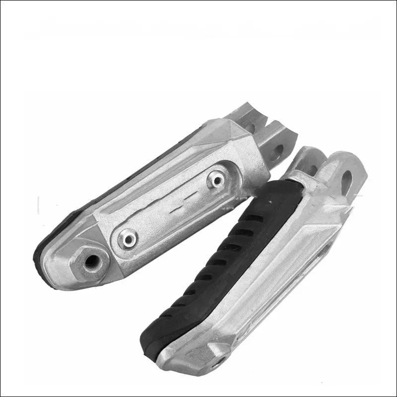 Black aluminium alloy motorcycle footpegs replacement set for Suzuki Hayabusa and V-Strom models