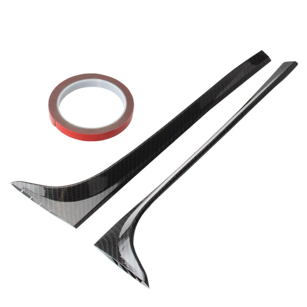 Glossy black ABS rear window side spoiler for Volkswagen Golf 7 MK7 2014-2018