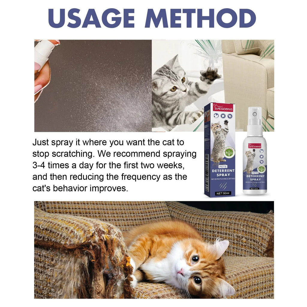 50ml restricted area spray for cats and dogs scratching deterrent in box